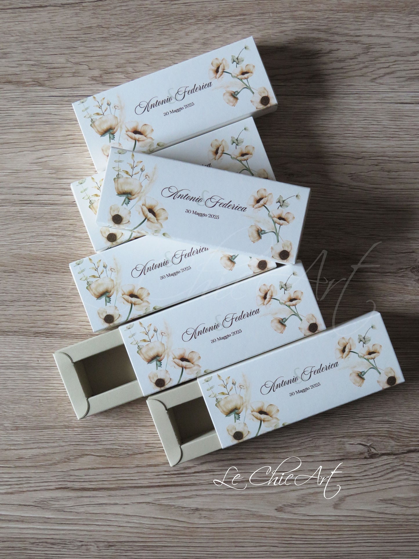 Bomboniere porta confetti fiori giallo paglino eleganti matrimonio dorato