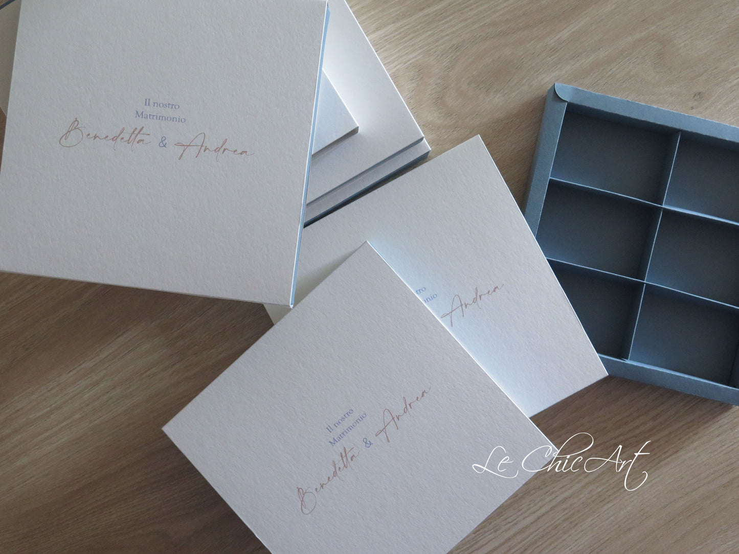 Set of 10 Wedding Promise Boxes for Tasting - Eucalyptus, Roses, and Floral Frame