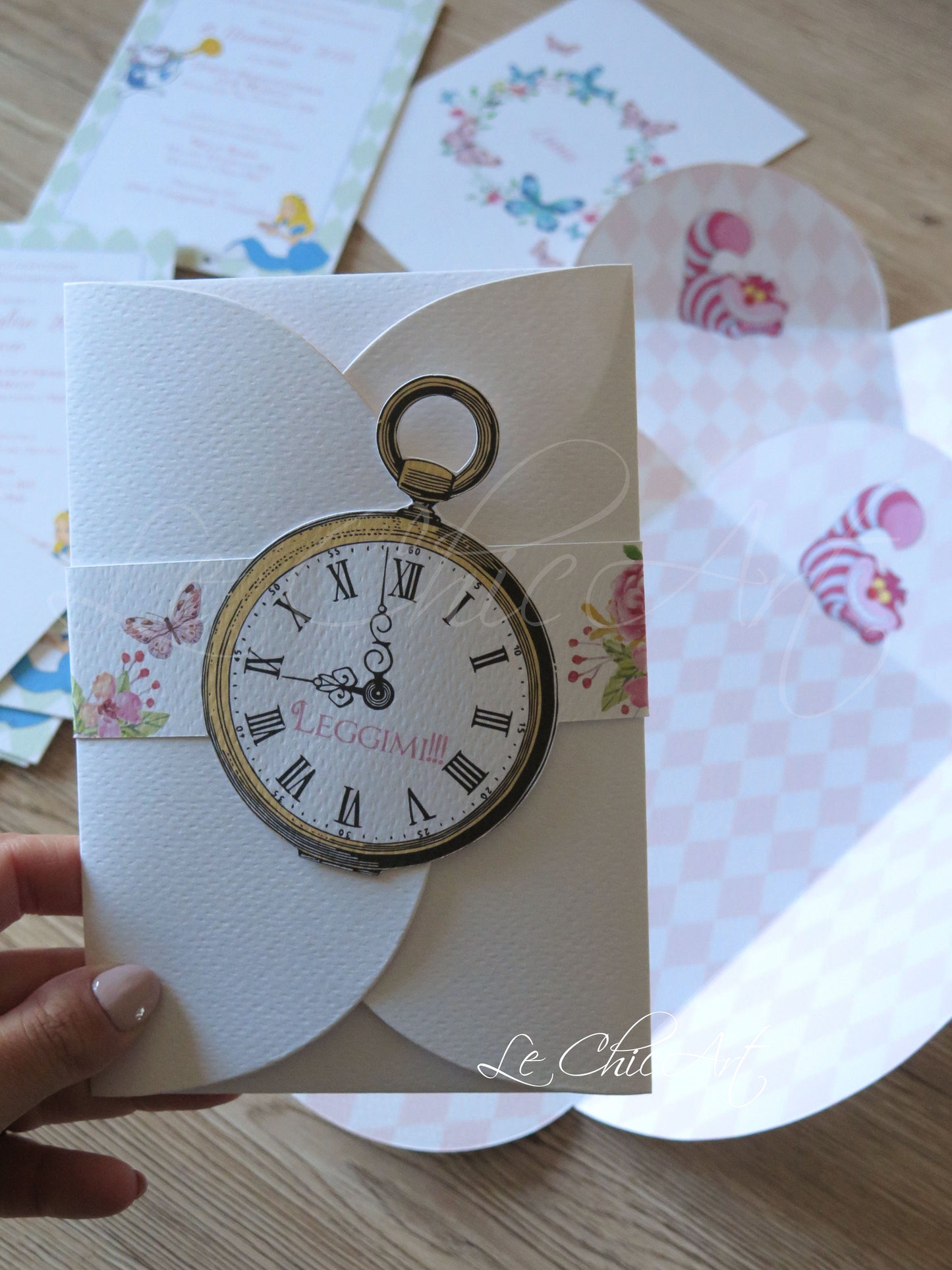 Alice in Wonderland Invitation Set