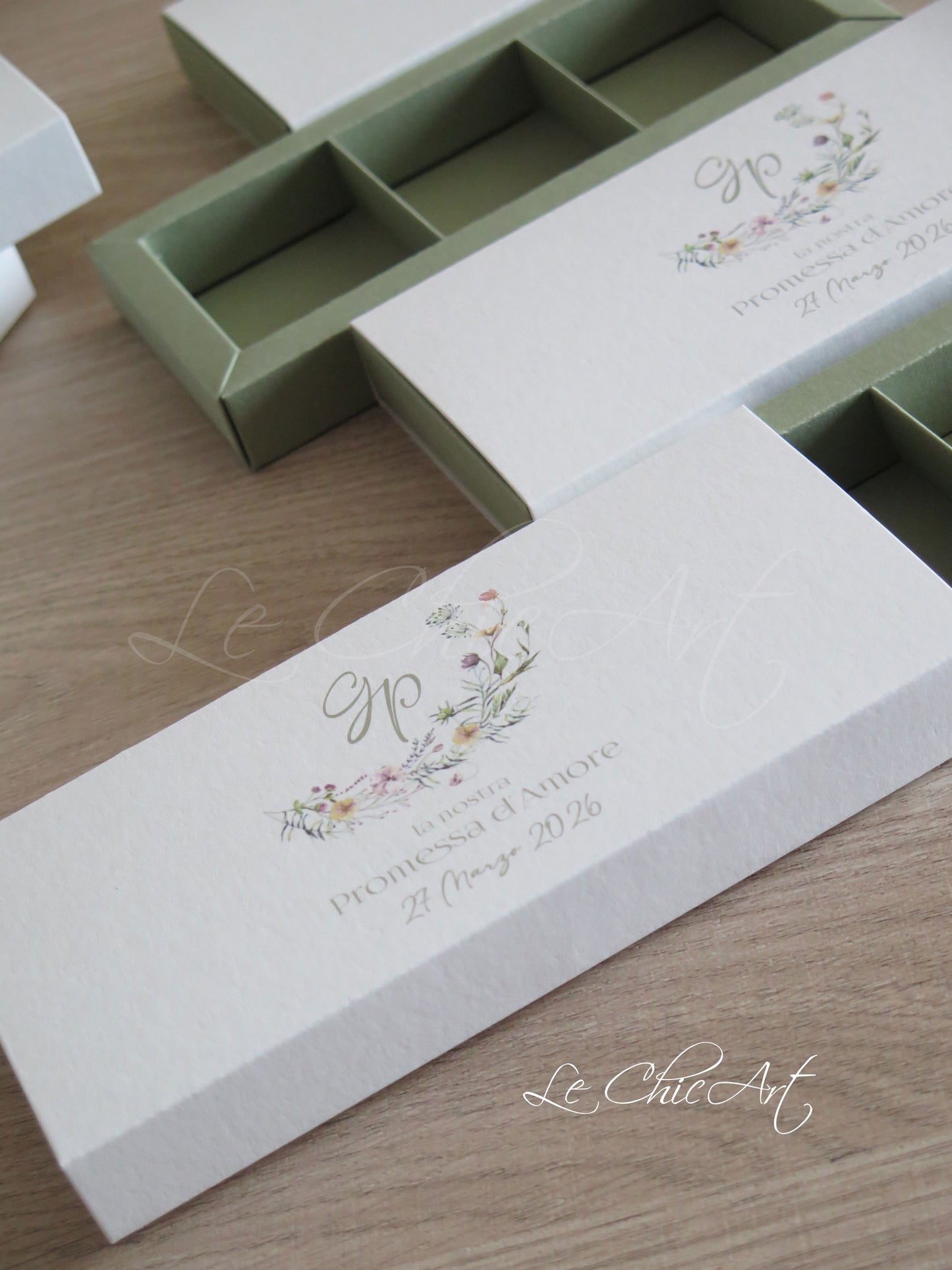3-compartment tasting box set