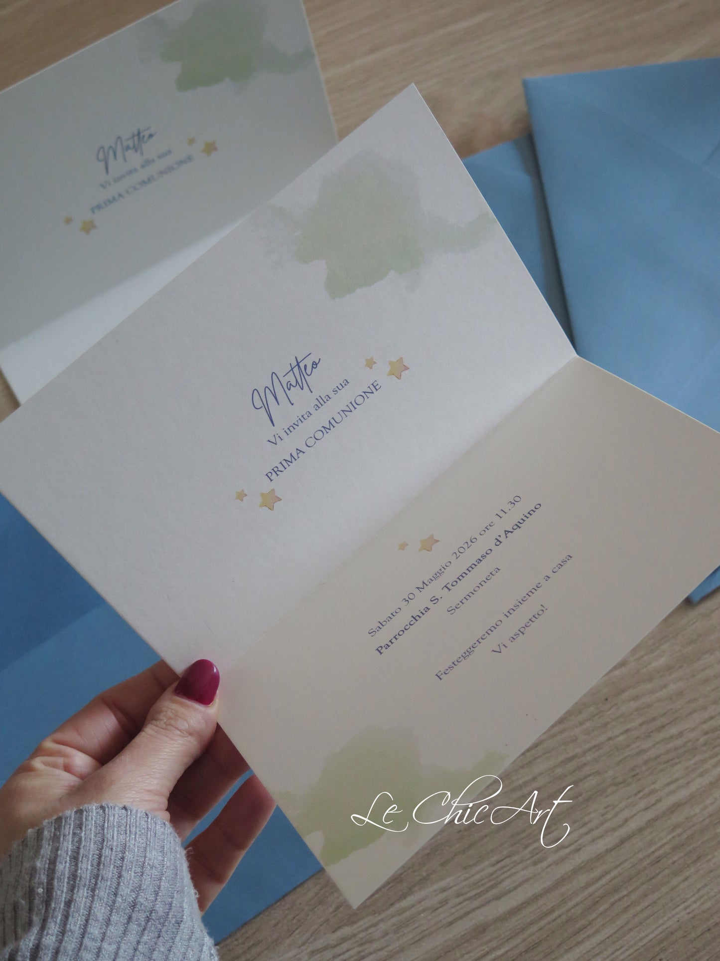 Invitation Set, card and envelope model