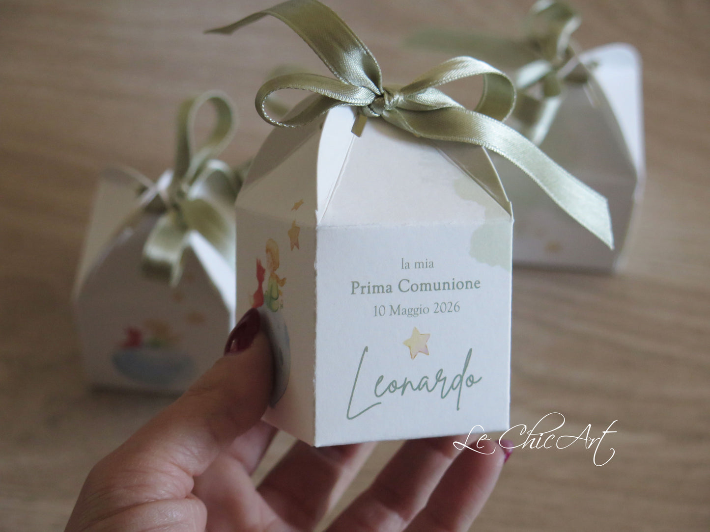 Set of 20 Little Prince confetti boxes for boys and girls, customizable lantern