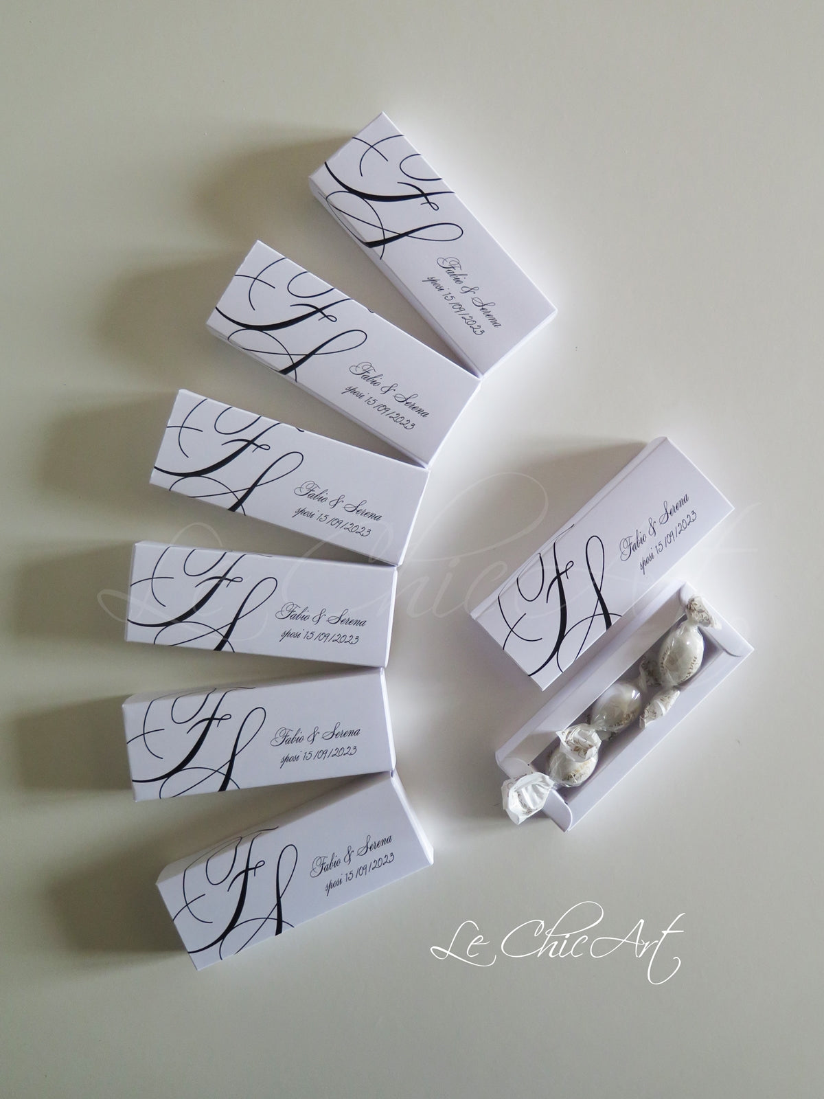 Set Scatole porta confetti a sfilo