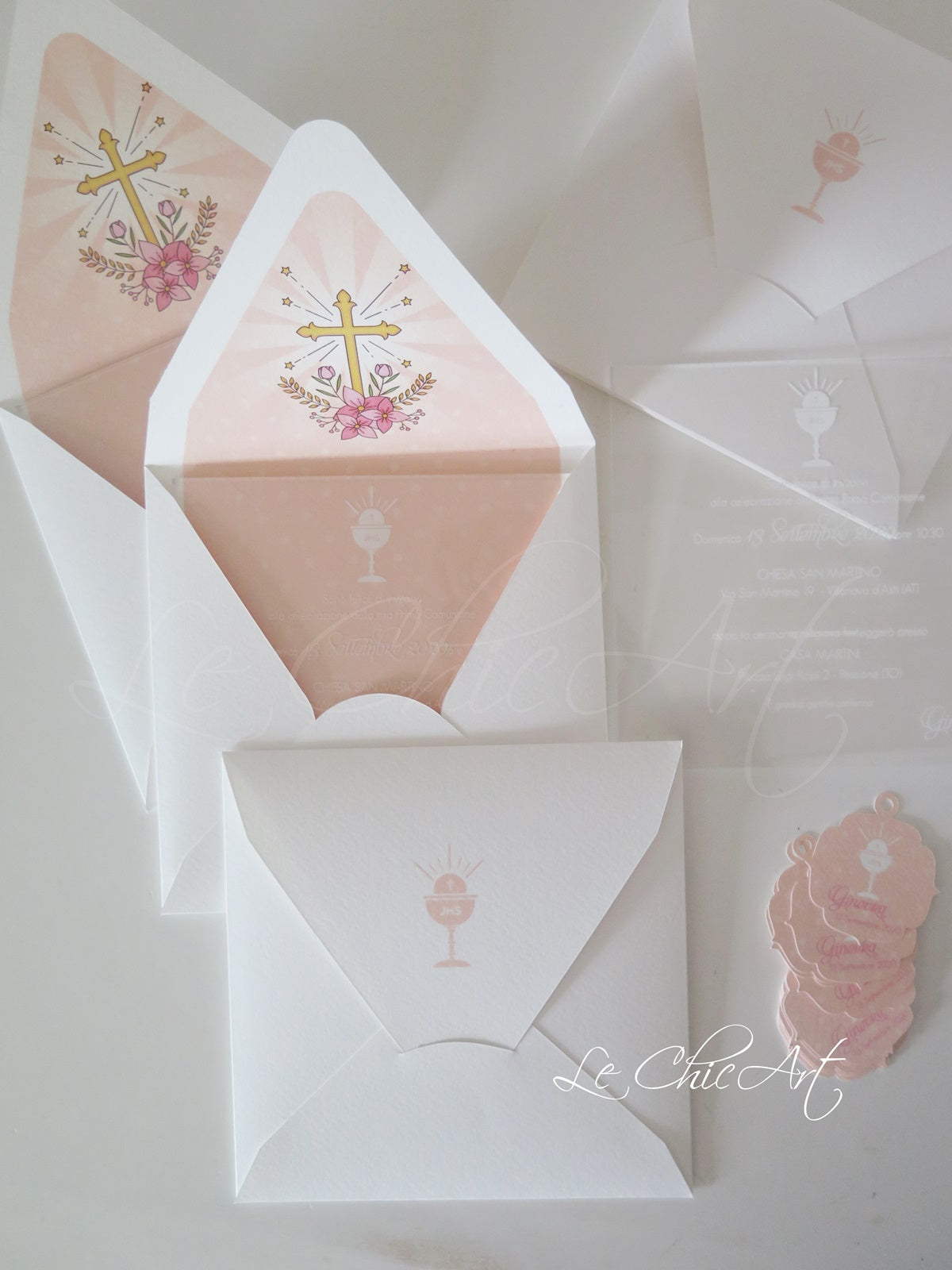 Set  Partecipazioni mod. plexiglass