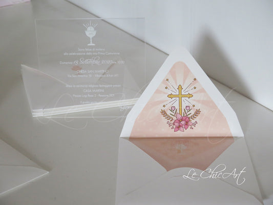 Set  Partecipazioni mod. plexiglass