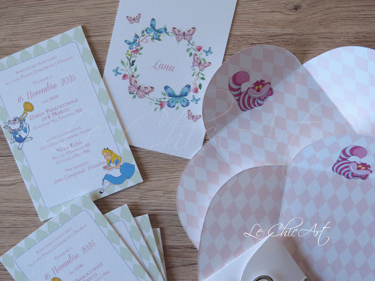 Alice in Wonderland Invitation Set