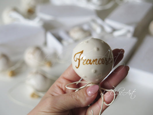 palloncino bomboniera battesimo bimba personalizzato con nome