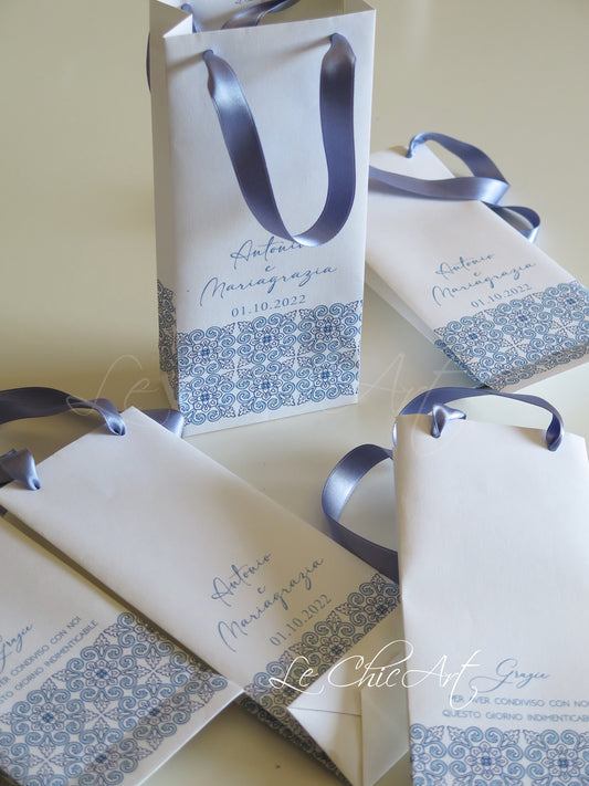 Bag con manici in doppio raso 24x10x5cm