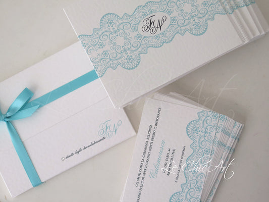 Dettaglio partecipazione Tiffany aperta con card interne personalizzate
