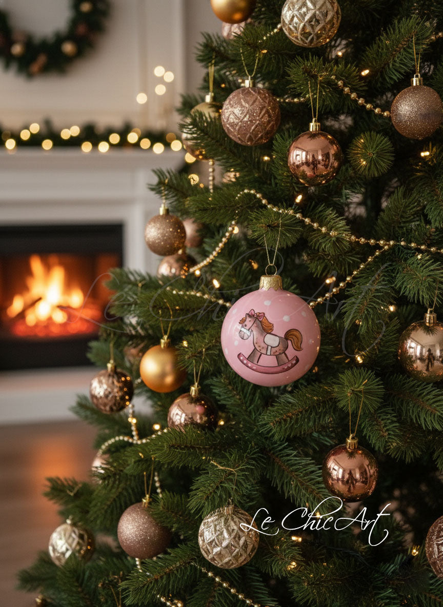 Set of 10 large 7x8cm balloon favors, hand-painted with a phrase and little flowers