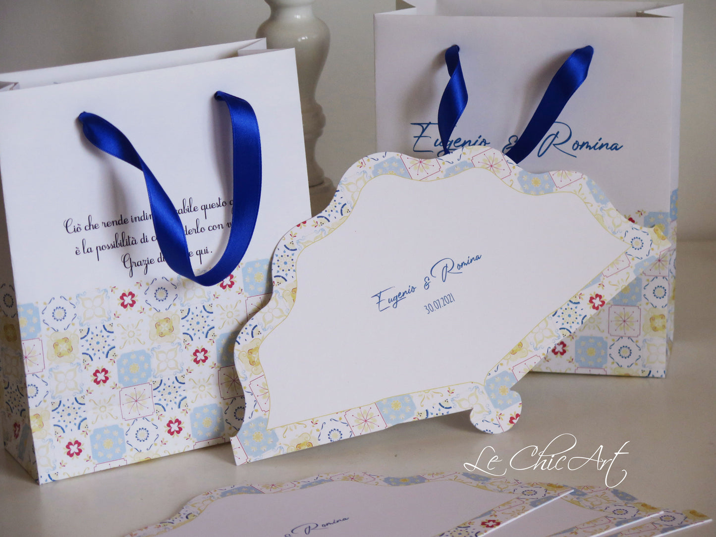 Set Ventaglio sagomato Personalizzato per Matrimonio