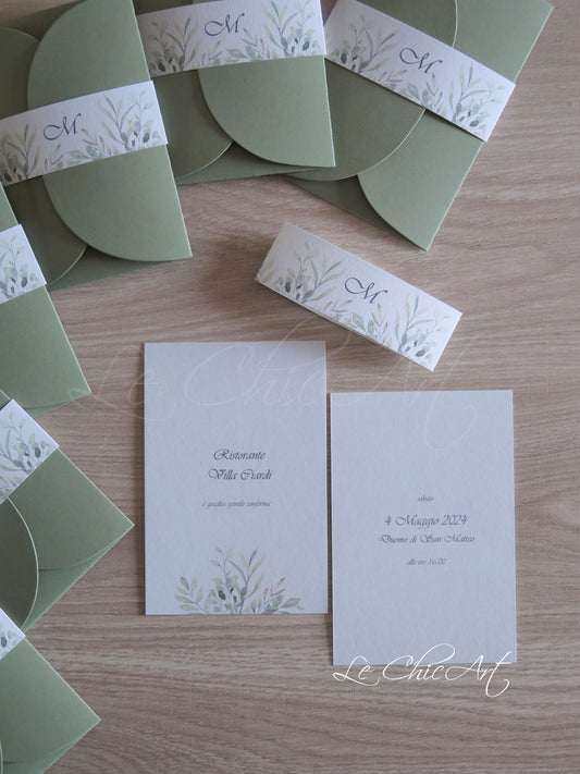 Set Partecipazioni mod. card e busta apribile