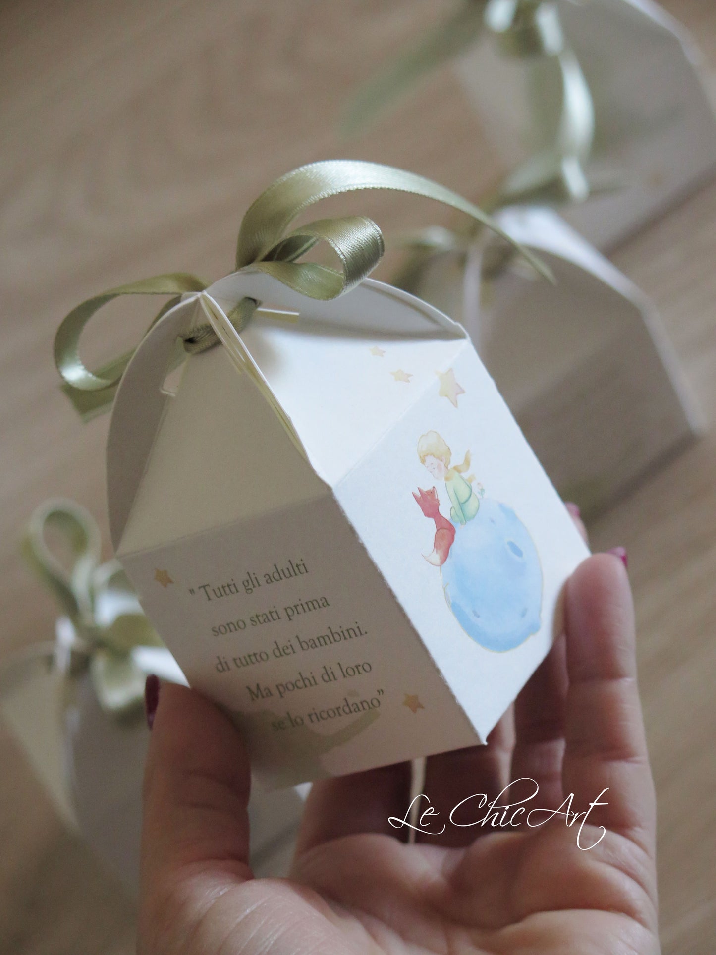 Set of 20 Little Prince confetti boxes for boys and girls, customizable lantern