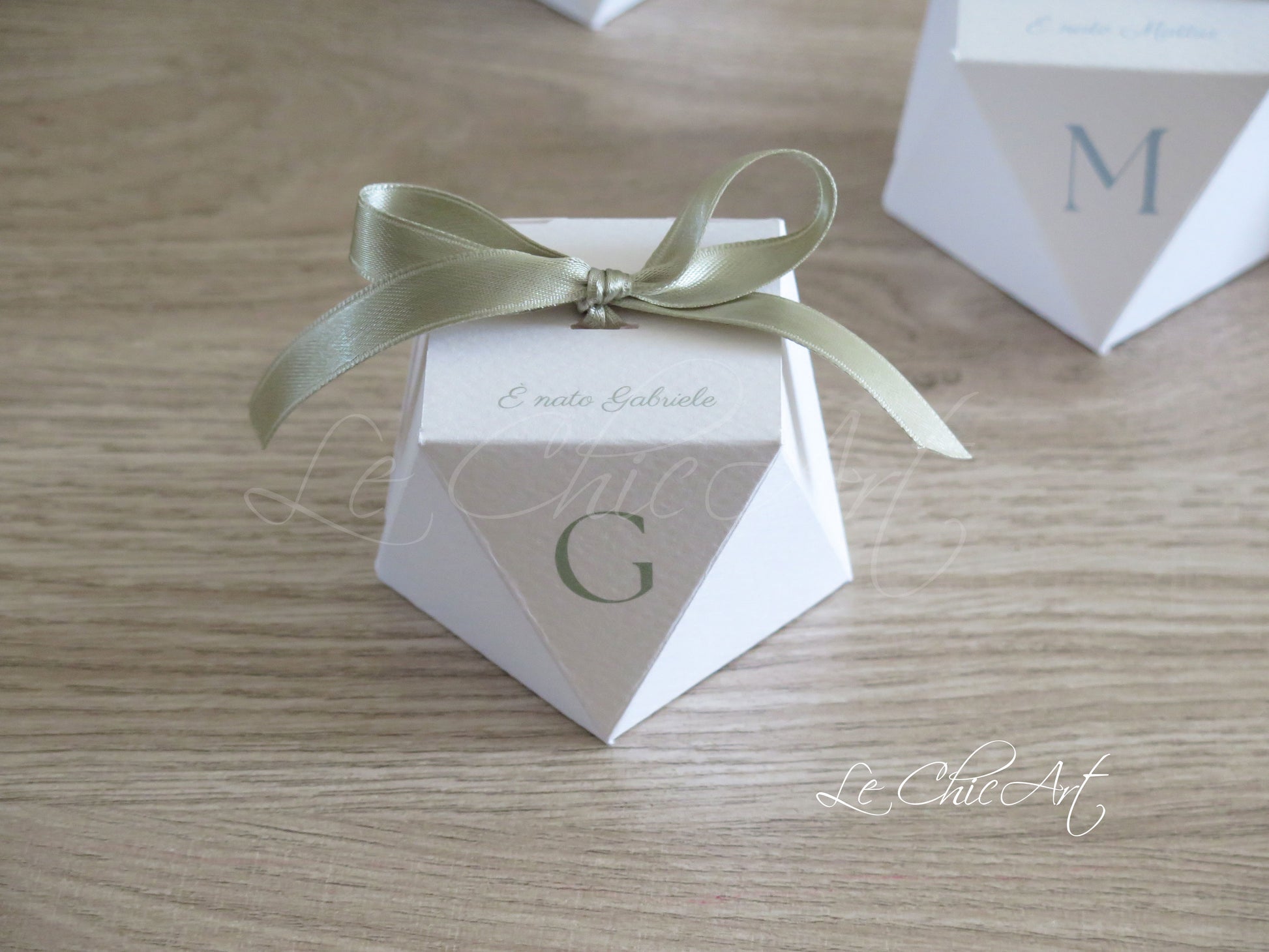 Scatoline diamante nascita battesimo colori pastello trendy rosa azzurro malva salvia avorio set 20 bomboniere luxury artigianali