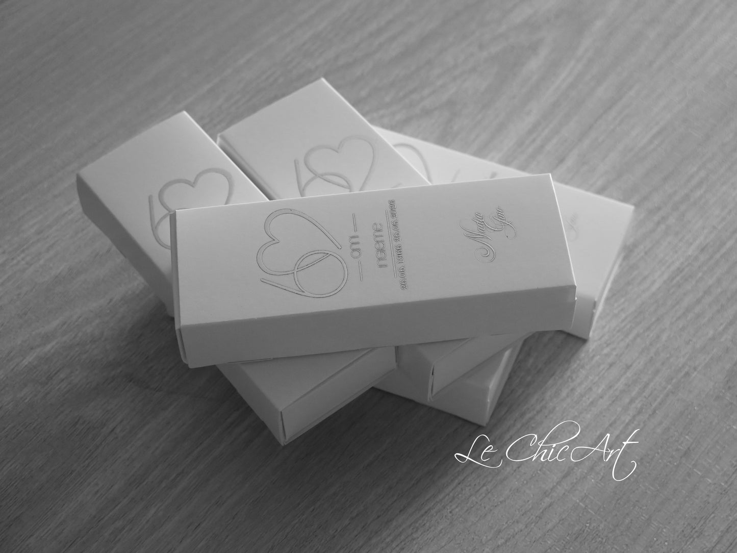 Set 20 Scatoline Portaconfetti 60° Anniversario Nozze di Diamante | 12x4x2cm Personalizzate